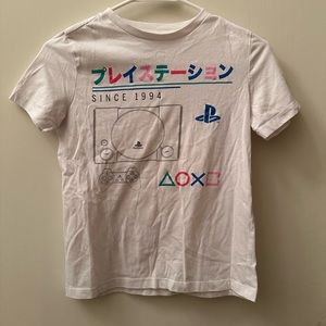 Rare Playstation Japan Shirt Sony Gaming Size Kids Large